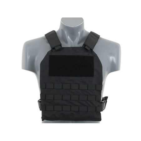 Simple Plate Carrier with Dummy Soft Armor Inserts black [8Fields]