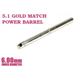 Power Barrel 6.00x112.5mm for Tokyo Marui Hi-Capa 5.1 Gold Match [Nine Ball]