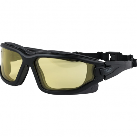 Goggles Zulu Reg Fit Yellow Lenses black Frame [Valken]