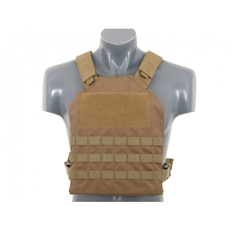 Simple Plate Carrier with Dummy Soft Armor Inserts coyote [8Fields]