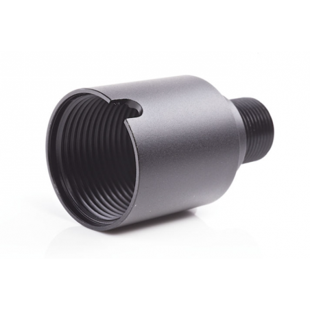 Aluminum Silencer Adapter for GHK AK Series (24mm CW to 14mm CCW) [Hephaestus]