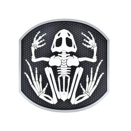 Patch 3D Frog Skeleton white [EM]